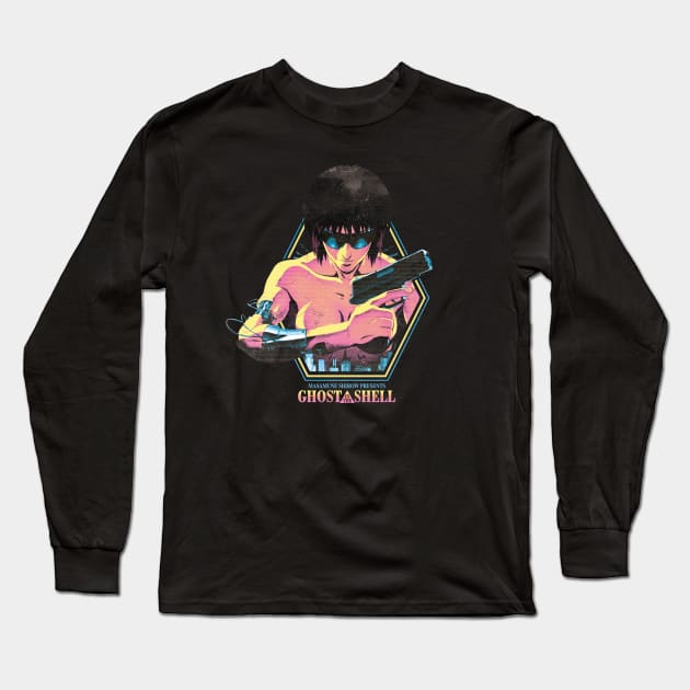 Ghost in the Shell Long Sleeve T-Shirt by geeeeeeeeeeeek